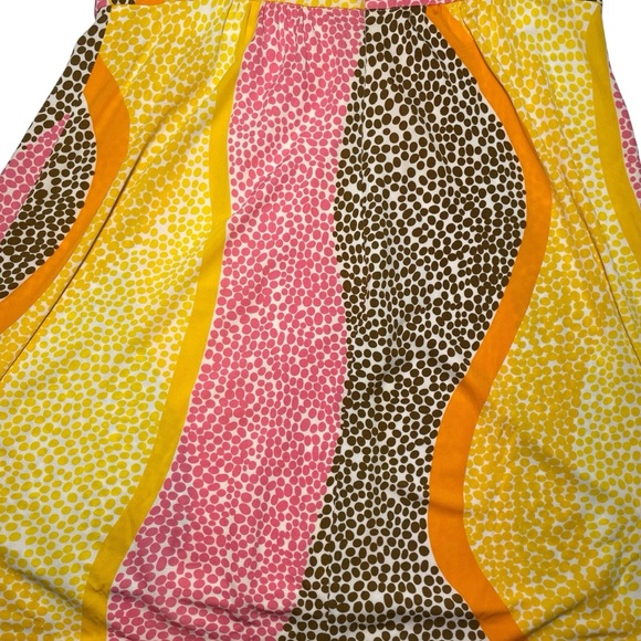 Trina Turk polka dot slip dress sz 8 multi color midi - Picture 4 of 10